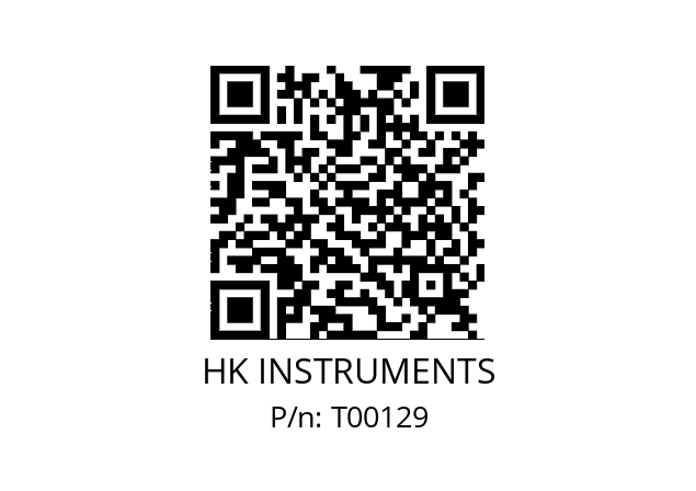   HK INSTRUMENTS T00129