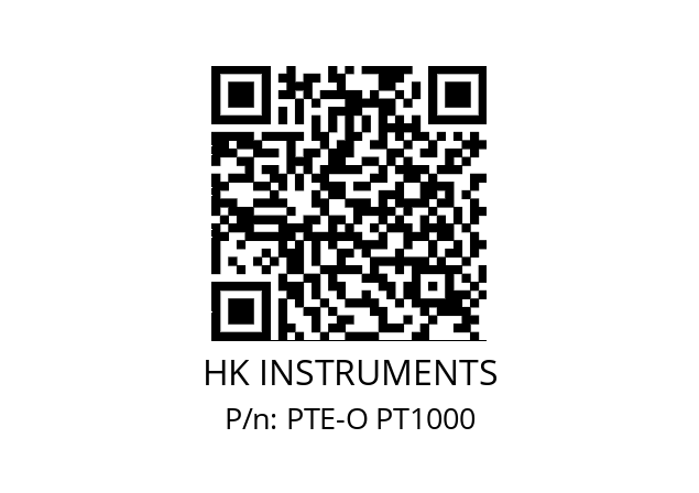   HK INSTRUMENTS PTE-O PT1000