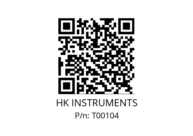   HK INSTRUMENTS T00104