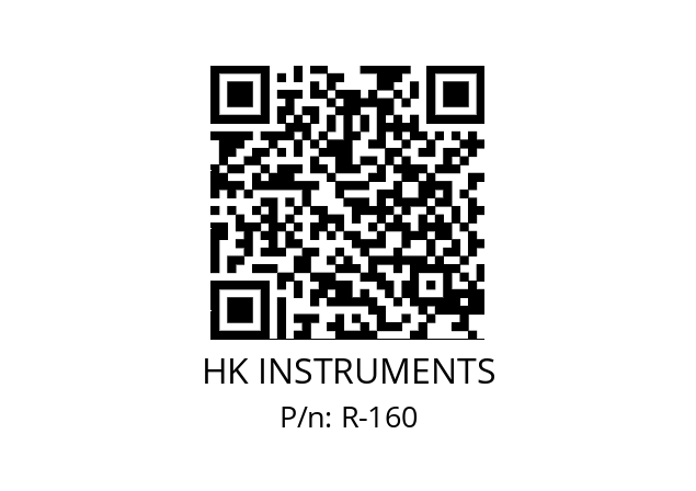   HK INSTRUMENTS R-160