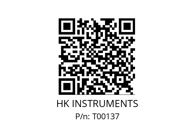   HK INSTRUMENTS T00137