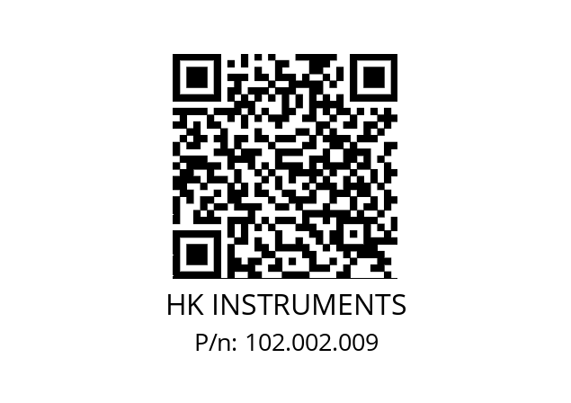   HK INSTRUMENTS 102.002.009