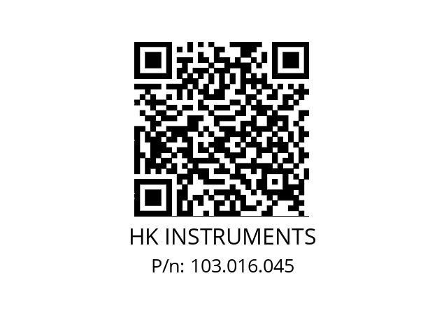   HK INSTRUMENTS 103.016.045