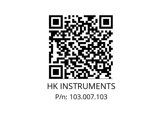   HK INSTRUMENTS 103.007.103