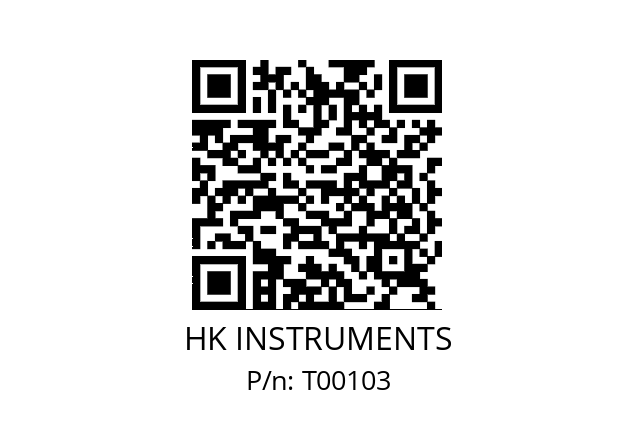   HK INSTRUMENTS T00103