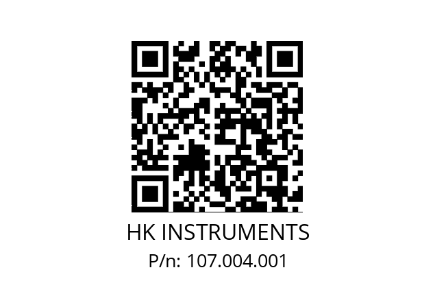   HK INSTRUMENTS 107.004.001