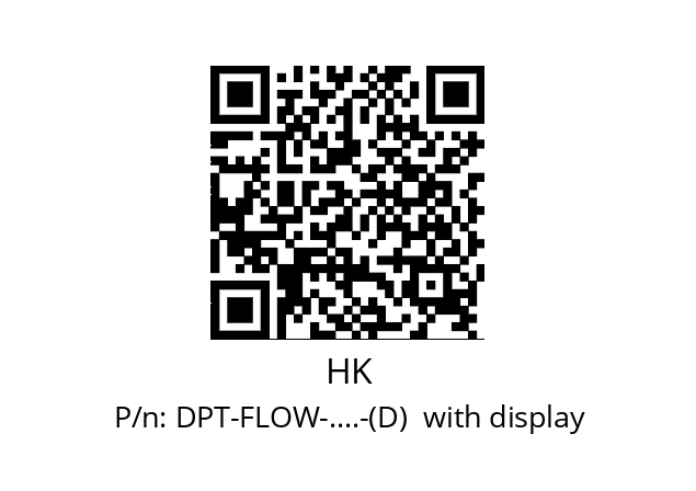   HK DPT-FLOW-….-(D)  with display