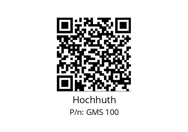   Hochhuth GMS 100