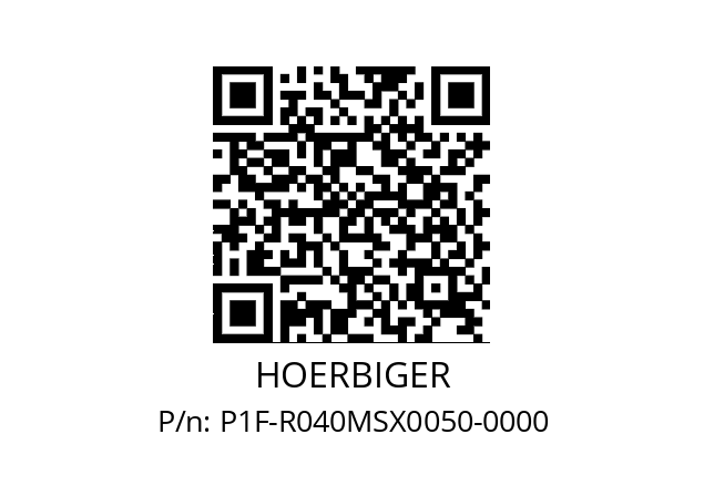   HOERBIGER P1F-R040MSX0050-0000