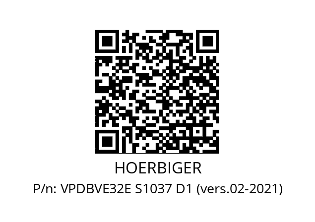   HOERBIGER VPDBVE32E S1037 D1 (vers.02-2021)