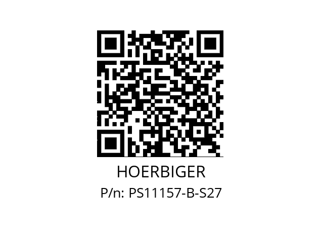   HOERBIGER PS11157-B-S27