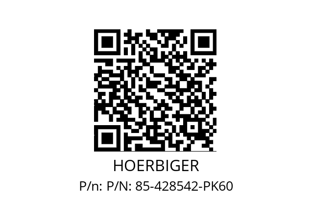   HOERBIGER P/N: 85-428542-PK60