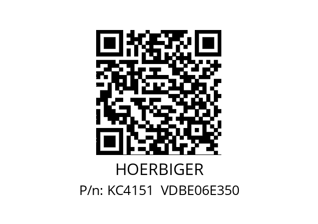   HOERBIGER KC4151  VDBE06E350