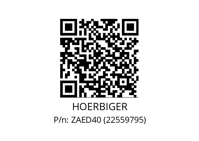   HOERBIGER ZAED40 (22559795)