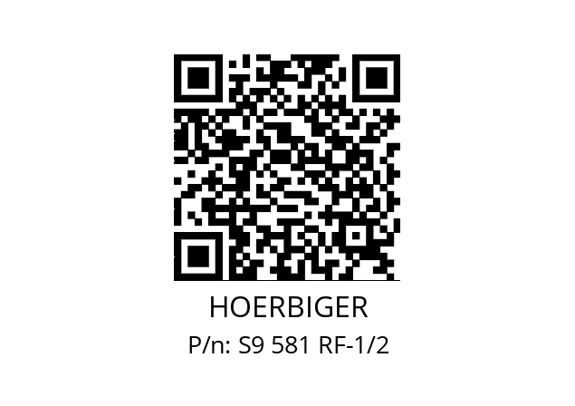   HOERBIGER S9 581 RF-1/2