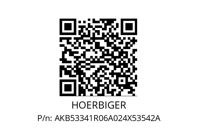   HOERBIGER AKB53341R06A024X53542A