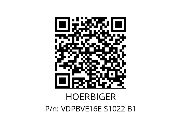   HOERBIGER VDPBVE16E S1022 B1