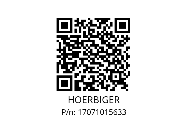   HOERBIGER 17071015633