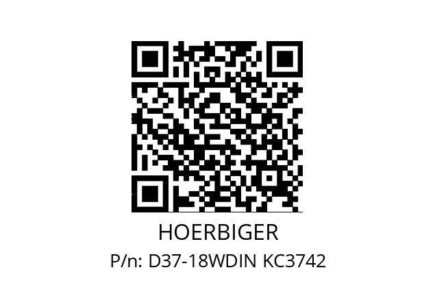   HOERBIGER D37-18WDIN KC3742