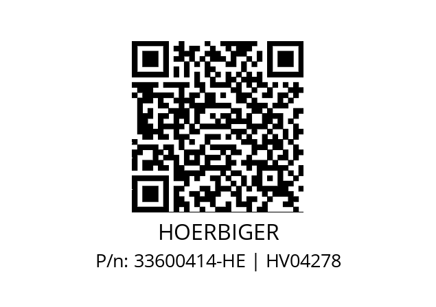   HOERBIGER 33600414-HE | HV04278