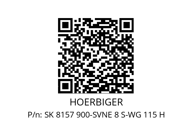   HOERBIGER SK 8157 900-SVNE 8 S-WG 115 H