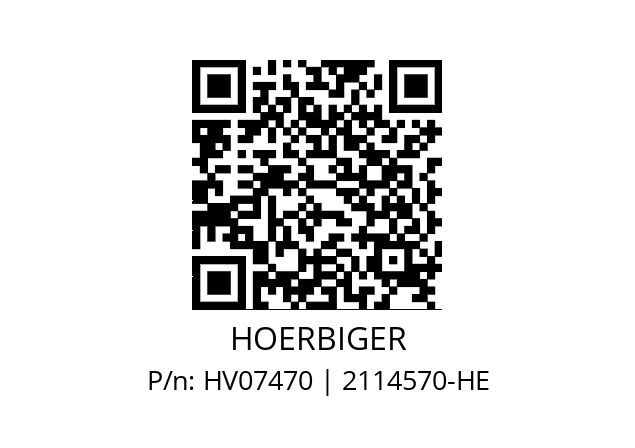   HOERBIGER HV07470 | 2114570-HE