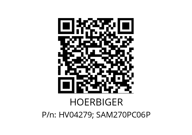   HOERBIGER HV04279; SAM270PC06P