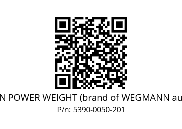   HOFMANN POWER WEIGHT (brand of WEGMANN automotive) 5390-0050-201