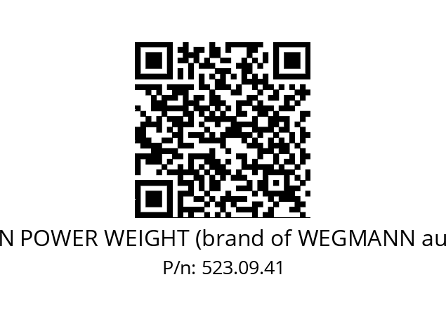   HOFMANN POWER WEIGHT (brand of WEGMANN automotive) 523.09.41