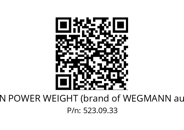   HOFMANN POWER WEIGHT (brand of WEGMANN automotive) 523.09.33