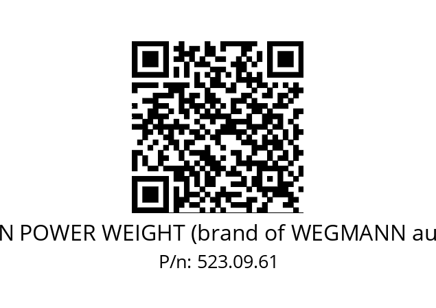   HOFMANN POWER WEIGHT (brand of WEGMANN automotive) 523.09.61