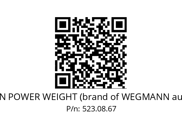   HOFMANN POWER WEIGHT (brand of WEGMANN automotive) 523.08.67