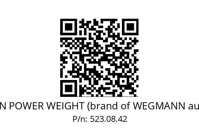   HOFMANN POWER WEIGHT (brand of WEGMANN automotive) 523.08.42