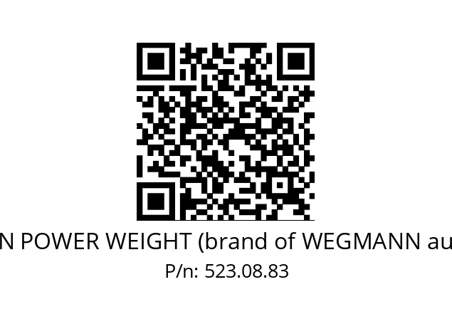   HOFMANN POWER WEIGHT (brand of WEGMANN automotive) 523.08.83