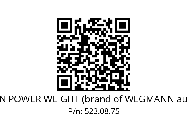   HOFMANN POWER WEIGHT (brand of WEGMANN automotive) 523.08.75