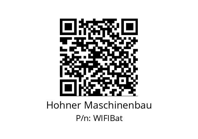   Hohner Maschinenbau WIFIBat