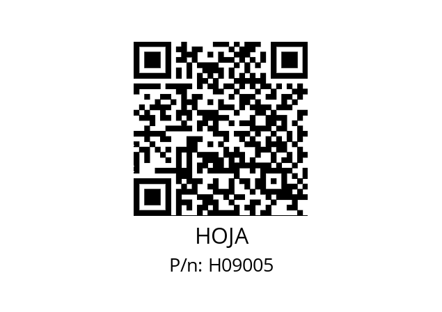   HOJA H09005