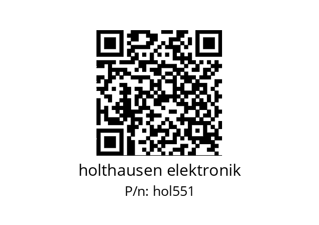   holthausen elektronik hol551