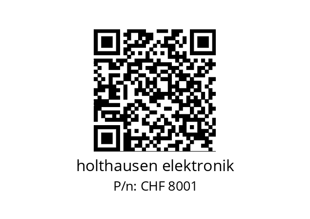   holthausen elektronik CHF 8001