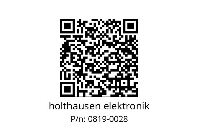   holthausen elektronik 0819-0028