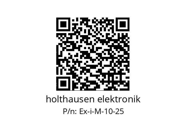   holthausen elektronik Ex-i-M-10-25