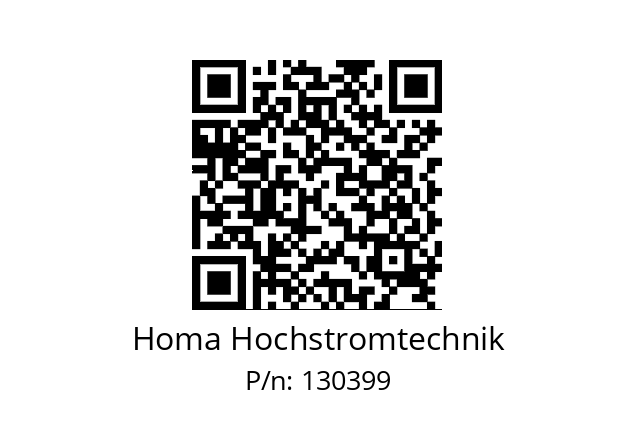   Homa Hochstromtechnik 130399