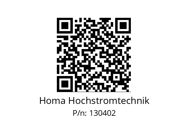   Homa Hochstromtechnik 130402