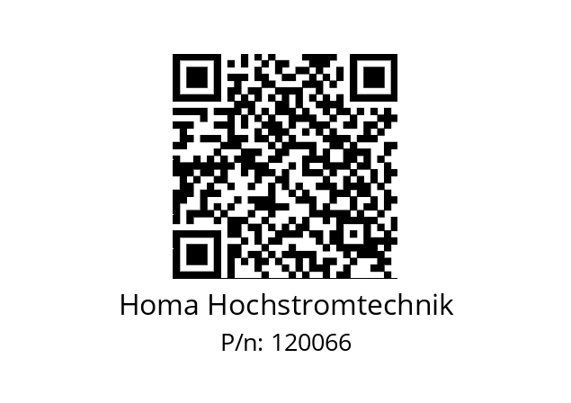   Homa Hochstromtechnik 120066