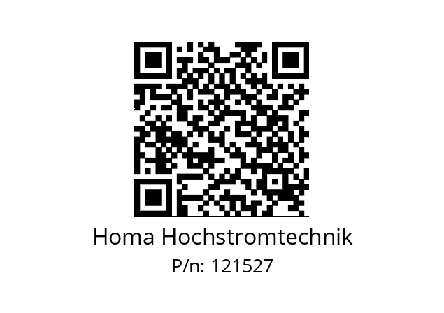   Homa Hochstromtechnik 121527