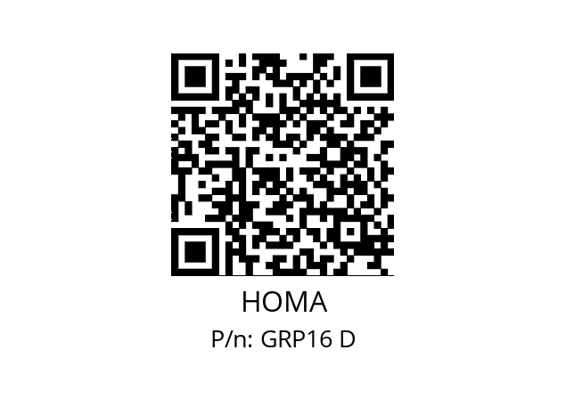   HOMA GRP16 D