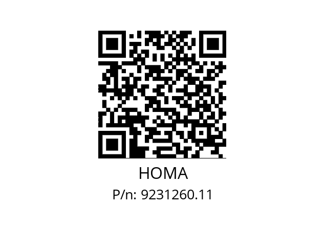   HOMA 9231260.11