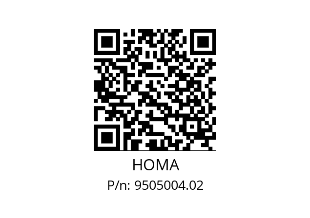   HOMA 9505004.02