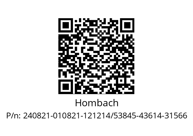   Hombach 240821-010821-121214/53845-43614-31566