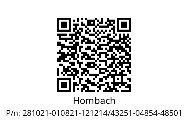   Hombach 281021-010821-121214/43251-04854-48501